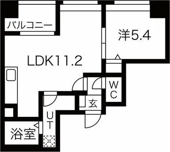 リュミアン堀田テラス【9階】の間取り