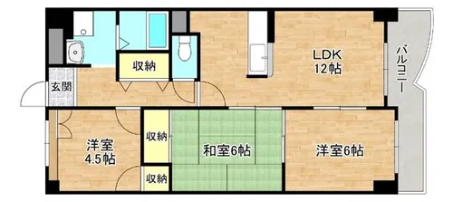 プレミール巽【4階】の間取り