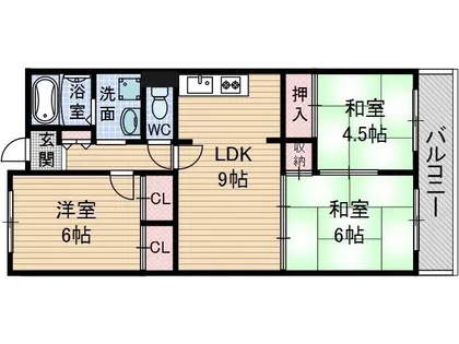 吉田マンション東雲パートⅡ【1階】の間取り