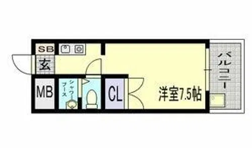カテリーナ都島【3階】の間取り