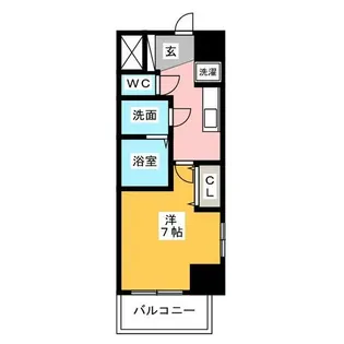 エステムコート名古屋新栄アクシス【4階】の間取り