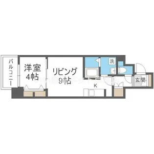 セオリー天神橋アベニール【8階】の間取り