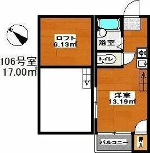 ニューパレス24【1階】の間取り
