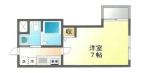 フラッティ千本鞍馬口【3階】の間取り