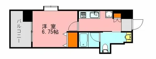 アソシアグロッツオ薬院サウスシーン【4階】の間取り