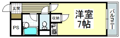 メゾン揺光【106号室】の間取り