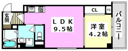 ボ・ソレイユ【3階】の間取り