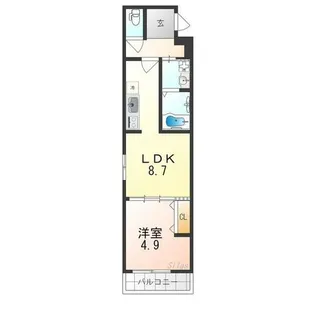 フジパレス中央長田【1階】の間取り