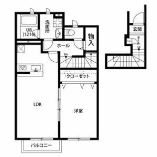 アスピリアSanteⅢ【202号室】の間取り