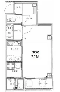 ルミエール難波【10階】の間取り