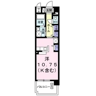 ソレアード 小柳【1階】の間取り