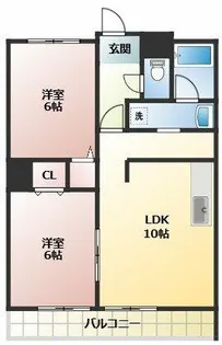 メゾン長縄【5階】の間取り