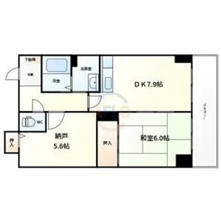 MICハイツ都島【5階】の間取り