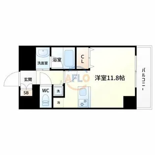 アーバネス淀川【6階】の間取り