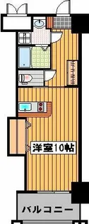 ロイヤル渡辺通Ⅱ【708号室】の間取り