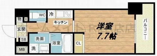 La Douceur梅田East【13階】の間取り