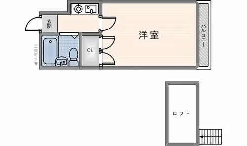 レオパレス花園第3【105号室】の間取り