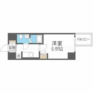 エグゼ大阪CITYルーエ【8階】の間取り