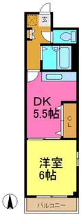 クイーンシンフォニー今池【201号室】の間取り