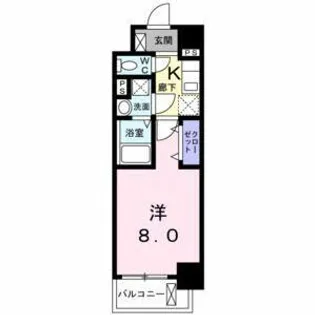 セイント野並【201号室】の間取り