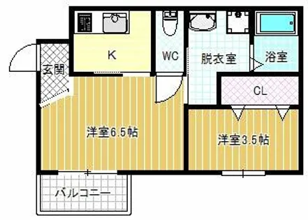 エヌエムトラントキャトフ【4階】の間取り