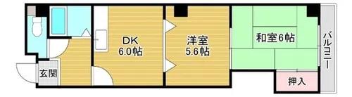 大阪府大阪市生野区新今里1丁目【マンション】の間取り