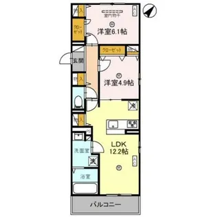 兵庫県神戸市須磨区東町4丁目【アパート】の間取り
