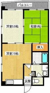 アンセルモ西明石【4階】の間取り