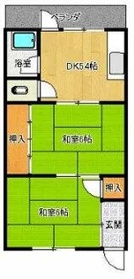 第二久堀荘【2階】の間取り