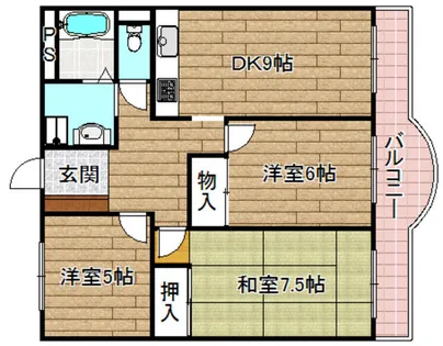 カーサフェリーチェ【2階】の間取り