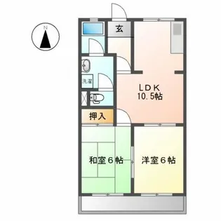 グリーンシティ【1階】の間取り