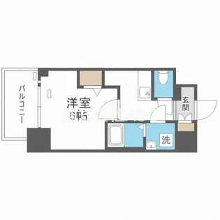 エスリード難波ザ・アーク【5階】の間取り