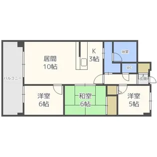 RAFILIA SAPPORO【7階】の間取り
