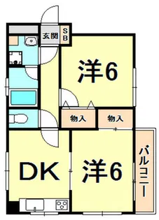グランディア夙川1【2階】の間取り