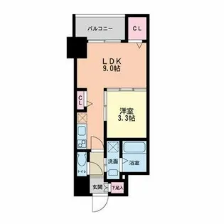 セレニテ本町グランデ【6階】の間取り