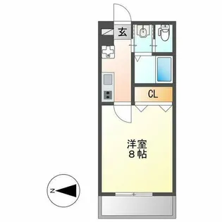 プライマル名古屋吹上【9階】の間取り