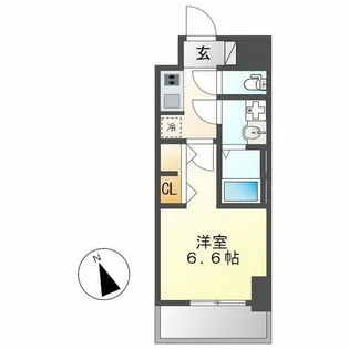 S-RESIDENCE今池arcana【5階】の間取り