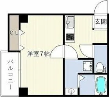 ES-Grande大阪福島【2階】の間取り