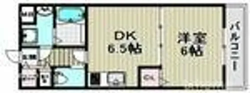 セイントプレイス【4階】の間取り