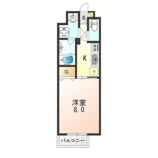 フルール東寺【3階】の間取り