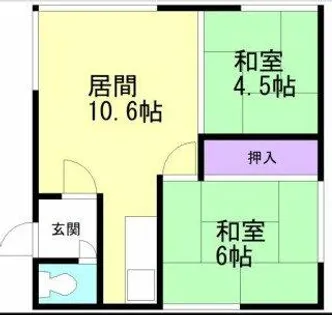 進藤アパート(奥)【2F号室】の間取り