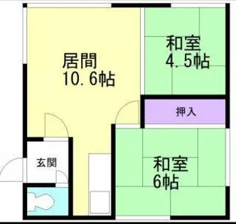 進藤アパート(奥)【2F号室】の間取り