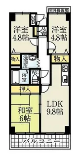 シティ南落合【1階】の間取り