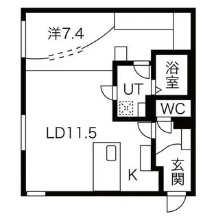RESIDENCE SAPPORO T9【401号室】の間取り