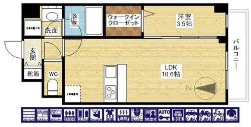 スプランディッドⅨ【2階】の間取り