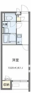クレイノウイングス瓜破【1階】の間取り