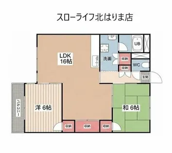 ヤシログリーンパレス【2階】の間取り