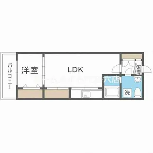 URBAN FLATS江坂【11階】の間取り