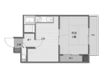 ヒットパークレジデンス三萩野【4階】の間取り