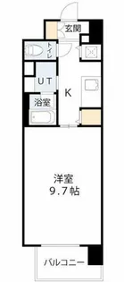 インザグレイス天神橋【8階】の間取り